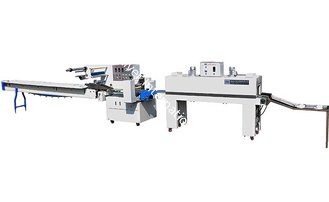 China Fully Automatic single servo linear feed tableware packaging machine supplier