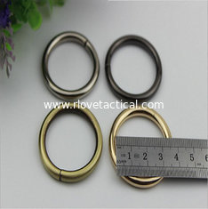 China Small light gold bag accessories metal iron o ring buckles 32 mm supplier