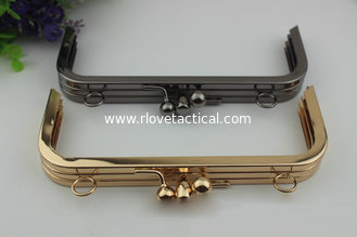 China Exquisite Fashion Hardware Light Gold 170 MM Iron Metal Frame With Plastic Box supplier