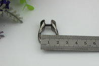 Wholesale light gold & gun metal color hanging plating metal removeble d ring strap buckle for bags
