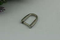 Simple design various colors removeble zinc alloy 15mm D ring strap metal buckles for handbag