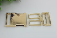 High quality zinc alloy 32 mm light gold fast release buckle for bag parts