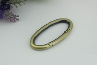 High quality hanging gunmetal nickle bag accessories zinc alloy 54MM spring o ring