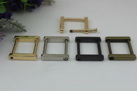 Customized zinc alloy gunmetal color 25 mm metal square ring buckle for bags