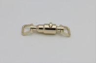 Super design double ring buckle light gold decorative bag press button locks
