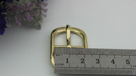 Fashion popular hardware accessories 20 mm zinc alloy gold oval pin buckle for shoes clothing hardware accessories