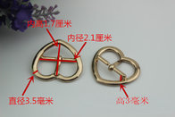 China supplier wholesale light gold 21 mm heart shape metal pin belt buckle for leather handbags