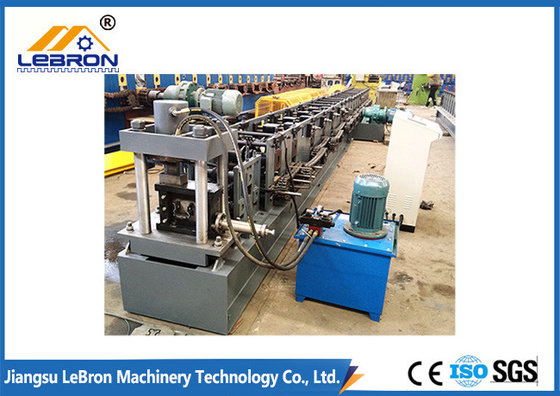 China New grey color strong support steel storage rack roll forming machine / metal storage rack making machine supplier