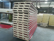 Steel Wall Board Construction Material Sandwich Panel Exterior Wall PPGI Steel PU Sandwich Panel