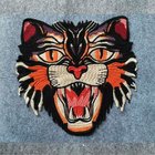 custom baby clothing animal cartoon lion design embroidery iron on patch