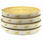 Wholesale Popular Oeko-Tex Standard 100 Gold And Sliver Metallic Horse Ribbon
