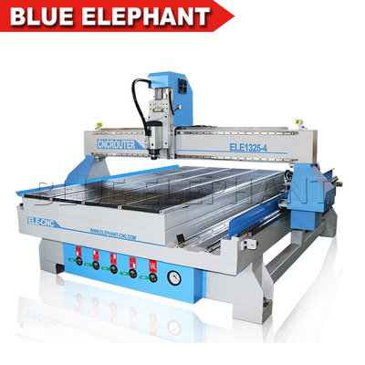 2018 New Model 1325 Air Cooling 4 Axis 3d Wood Carving Cnc Router Machine with Rotary Axis