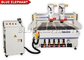 Servo Motor Multi - Head CNC Router 3axis Engraving And Cutting Machine