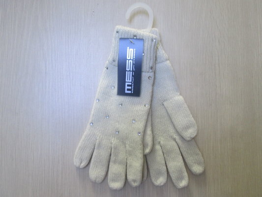 China Ladies Acrylic Glove with Diamond--One layer--Fashion glove--Gift supplier