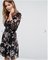 Newest Design Women Floral Print Chiffon Summer Dress with Frill Detail supplier