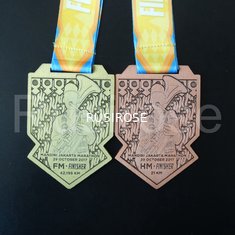 China Indonesia city running competition medal customization, production of Marathon Medal of Honor, antique bronze medal supplier
