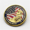 Golden wheat three-dimensional badge custom, painted soft enamel metal badge custom supplier