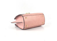 Pink simple ladies leather handbags from china lady handbag woman handbag