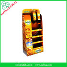 Customized Free Standing Cardboard food Display for Shop Corrugated foods Display