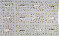 3D Glitter foil nail polish sticker for nail art wholesale nail sticker-BLEJ347-358Gold