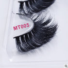 Customized mink fur lashes strip false eyelashes extensions