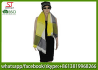250g 140*140cm100%Acrylic woven jacquard plaid mixed color poncho Hot sale high quality factory  keep warm fashion scarf