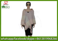 239g 140*140cm 100%Acrylic woven tassel circle poncho direct factory supply keep warm fashion scarf