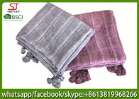 Chinese supplier spring summer thin tassel scarf  100*190cm 125g 50%linen 50%cotton shawl exporter