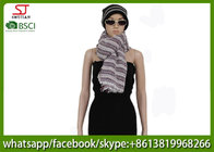 176g 180*60cm 100%Acrylic woven crochet stripe scarf poncho best price factory  keep warm fashion china supplying