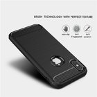 Best Buy New Ultra Slim Brush Carbon Fiber Soft TPU Phone Case Back Cover For iPhone X