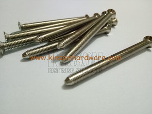China Countersunk phillips head screws in beam end chamfer machine screws nickel coating supplier