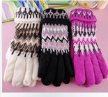 2017 Yiwu Wholesale Stock Keep Warm High Quality Hands Fashion winter Soft Knitted kids Glove & Mittens