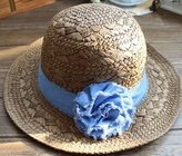2017 New Product Cheap Wholesale Ladies Straw Paper fashion summer hats elegant with big flower Hat for girls ladies