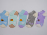 Yiwu Summer New Design Custom White Cute Sweet Animal Smile Face Cotton Children Kids Baby Socks
