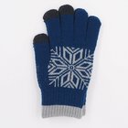 2017 Snow Flake Winter Warm Special Men Teenagers Black Magic Touch Screen Gloves