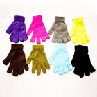 2017 New Style cheap price warm cozy colorful acrylic knitted five fingers cheap magic gloves for girls ladies