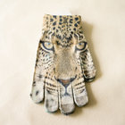Zhejiang cheap price unique design cool colorful animal tiger lion pattern knitted touch screen gloves for ladies kids
