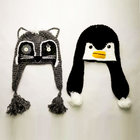 Unique Wholesale cheap cute lovely animal hats with ears colorful peruvian beanie hats caps for kids