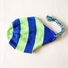 Factory cheap Acrylic knitted Peruvian style colorful caps striped pattern earflap winter hat for adults kids