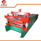 Galvanized Steel Metal Roof Forming Machine With 16 Steps Anti - Rust Roller
