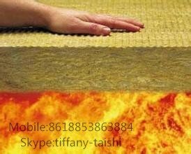 Fireproof rock wool slab