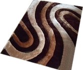 waves circles polyester plush shaggy carpet home rug soft decoration colors available