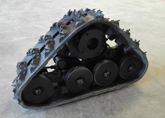 China Triangular Black  Rubber Track System For Small Robot Machine (YK-220 , 220 ) supplier
