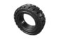 Deep tread pattern industrial used black rubber  solid tires for forklift in germany supplier
