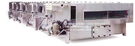 Spray continuous pasteurization cooling tunnel
