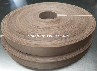 China Fleeced Sanded American Black Walnut Edgebanding Veneer, 22mm x 200M/Roll, for Furniture Door and Panels supplier