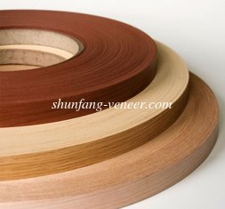 China Natural Wood Veneer Edge Banding Fleece Backed Veneer Edgebanding Veneer Edging Thick Veneer Edgebanding supplier