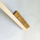 non sparking hand tools brass brush with long wood handle