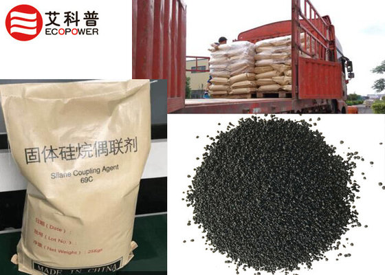 China Black Granular Si69C Sulfur Silane Coupling Agent for Tyre bis [ 3 - ( triethoxysilyl ) propyl ] tetrasulfide 50% supplier