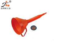 Industrial Plastic Coolant / Gasoline / Oil Filler Funnel With Crinkle Pipe for sale
